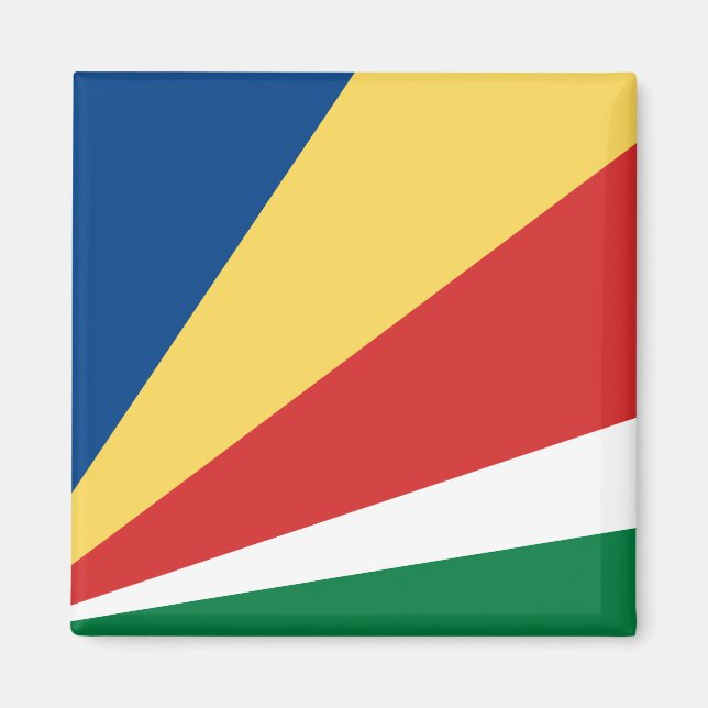 Fahne der Seychellen Magnet (Vorne)