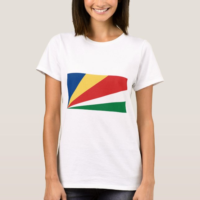 Fahne der Seychellen T-Shirt (Vorderseite)