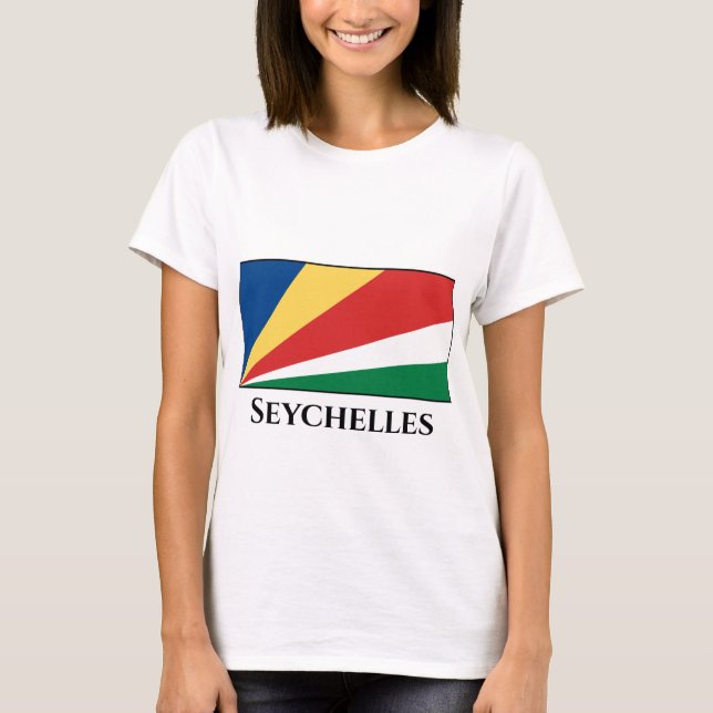 Fahne der Seychellen T-Shirt (Vorderseite)
