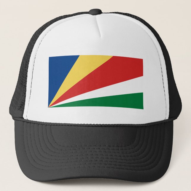 Fahne der Seychellen Truckerkappe (Vorderseite)