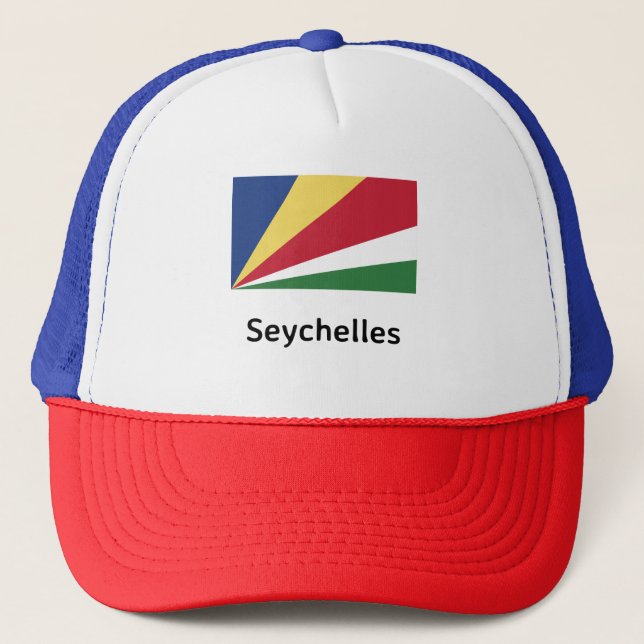 Fahne der Seychellen Truckerkappe (Vorderseite)