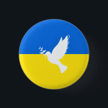 Fahne der Ukraine - Taube des Friedens - Freiheit Button<br><div class="desc">Ukraine - Frieden - ukrainische Flagge - Unterstützung der Freiheit - Solidarität - Starkes Zusammenspiel - Sieg der Freiheit ! Machen wir die Welt zu einem besseren Ort - alle zusammen! Eine bessere Welt beginnt - abhängig - braucht Ihr auch! Sie können auf mehr als 1000 Zazzle-Produkte übertragen. Ändern Sie...</div>