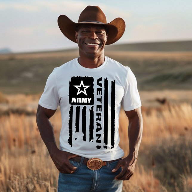 Fahne der US Army Veteran T-Shirt (Von Creator hochgeladen)