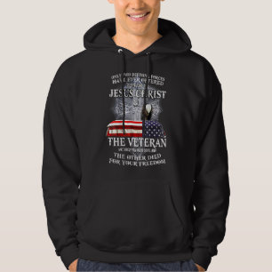 Fahne der USA, die vollständig vom Blut Jesu T- Hoodie