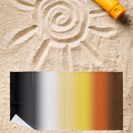 Fahne des Gay Bären - farbenfrohe Bärenflagge Strandtuch