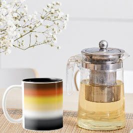 Fahne des Gay Bären - farbenfrohe Bärenflagge Zweifarbige Tasse