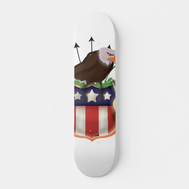 Fahne des Golden Eagle US Flagge Skateboard (Vorne)