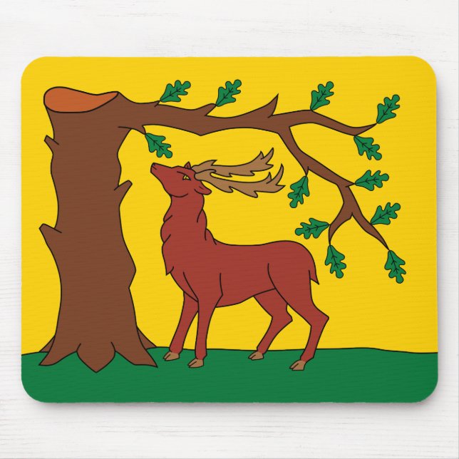 Fahne des historischen Landkreises von Berkshire M Mousepad (Vorne)