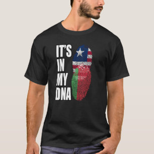 Fahne des liberianischen und belarussischen Mix-DN T-Shirt