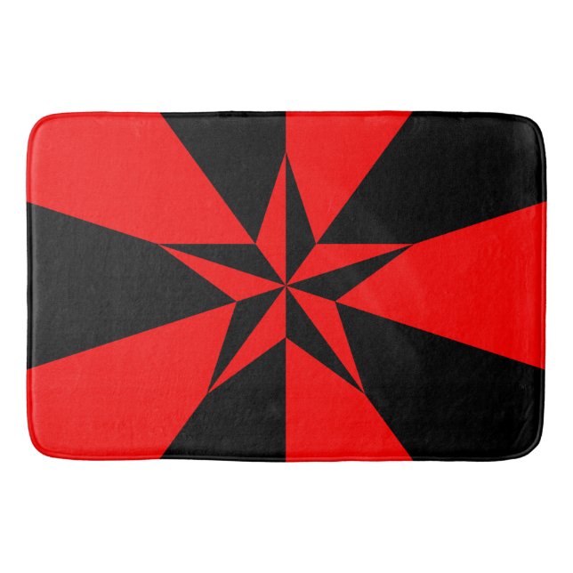 Fahne des libertären Sozialismus Badematte (Vorderseite)