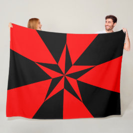 Fahne des libertären Sozialismus Fleecedecke