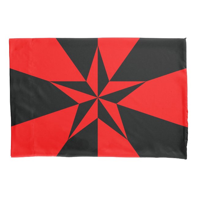 Fahne des libertären Sozialismus Kissenbezug (Vorderseite)