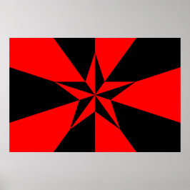 Fahne des libertären Sozialismus Poster