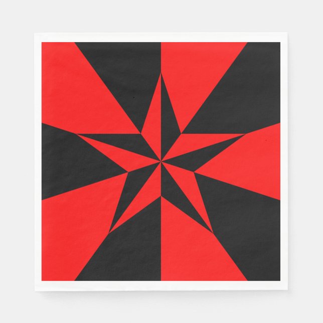 Fahne des libertären Sozialismus Serviette (Vorderseite)