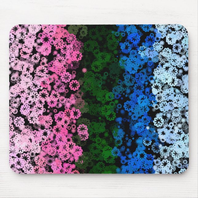 Fahne des Niedlichen floralen Allromantischen Retr Mousepad (Vorne)