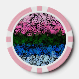Fahne des Niedlichen floralen Allromantischen Retr Pokerchips