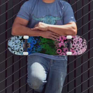 Fahne des Niedlichen floralen Allromantischen Retr Skateboard