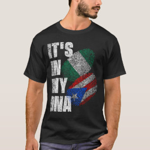 Fahne des puerto-ricanischen und nigerianischen Mi T-Shirt
