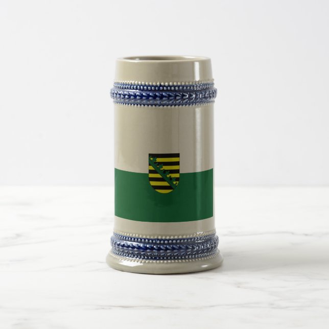Fahne - Deutschland Sachsen Bierglas (Mittel)