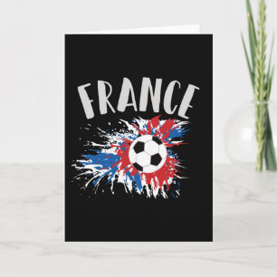 Fahne "France Soccer Ball Grunge" Karte