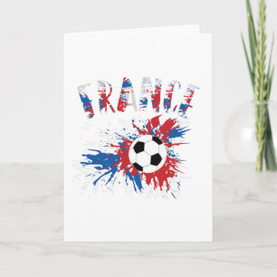 Fahne "France Soccer Ball Grunge" Karte