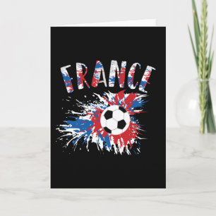Fahne "France Soccer Ball Grunge" Karte