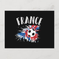 Fahne "France Soccer Ball Grunge"