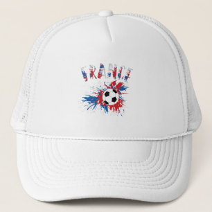 Fahne "France Soccer Ball Grunge" Truckerkappe