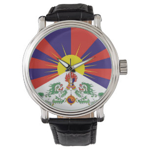 Fahne "Free Tibet" Armbanduhr