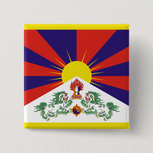 Fahne "Free Tibet" Button