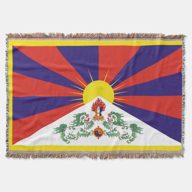 Fahne "Free Tibet" Decke (Vorderseite)