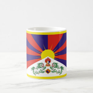 Fahne "Free Tibet" Kaffeetasse
