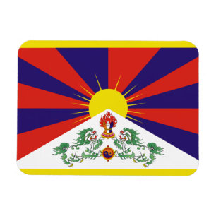 Fahne "Free Tibet" Magnet