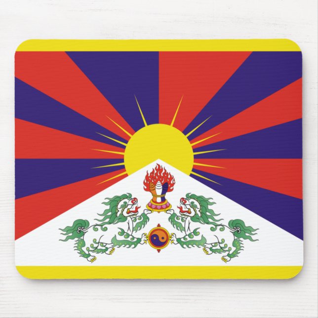 Fahne "Free Tibet" Mousepad (Vorne)