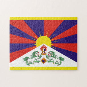 Fahne "Free Tibet" Puzzle