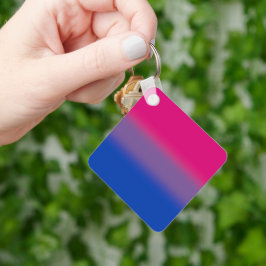 Fahne für Bisexual-Stolz - farbenfrohe Bi-Flagge Schlüsselanhänger