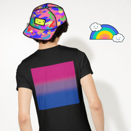 Fahne für Bisexual-Stolz - farbenfrohe Bi-Flagge T-Shirt