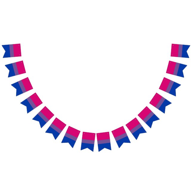 Fahne für Bisexualität Wimpelkette (Alle)