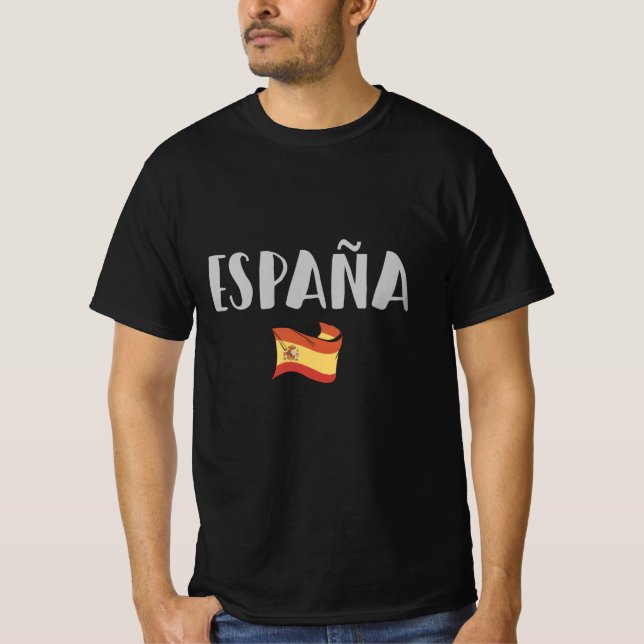 Fahne für das Shirt "Spanien Fußball" (Vorderseite)