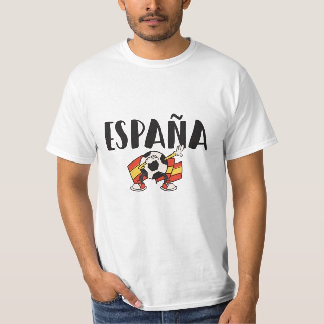 Fahne für das Shirt "Spanien Fußball" (Vorderseite)