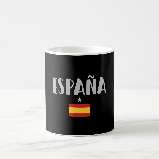 Fahne für das Shirt "Spanien Fußball" Kaffeetasse (Mittel)