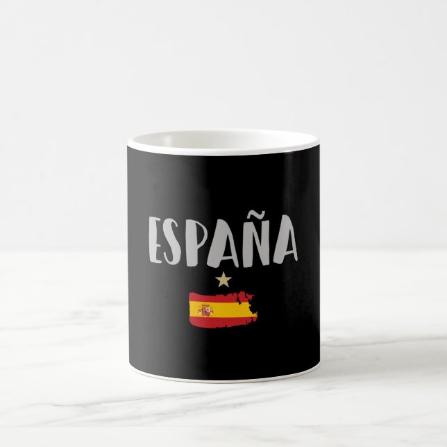 Fahne für das Shirt "Spanien Fußball" Kaffeetasse (Mittel)