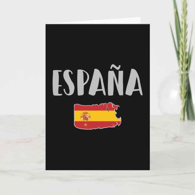Fahne für das Shirt "Spanien Fußball" Karte (Vorderseite)