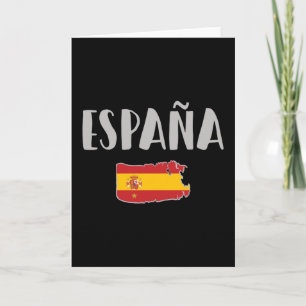 Fahne für das Shirt "Spanien Fußball" Karte