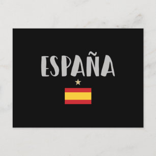 Fahne für das Shirt "Spanien Fußball" Postkarte