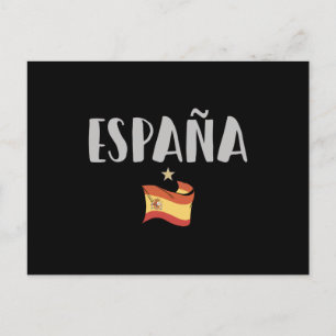 Fahne für das Shirt "Spanien Fußball" Postkarte