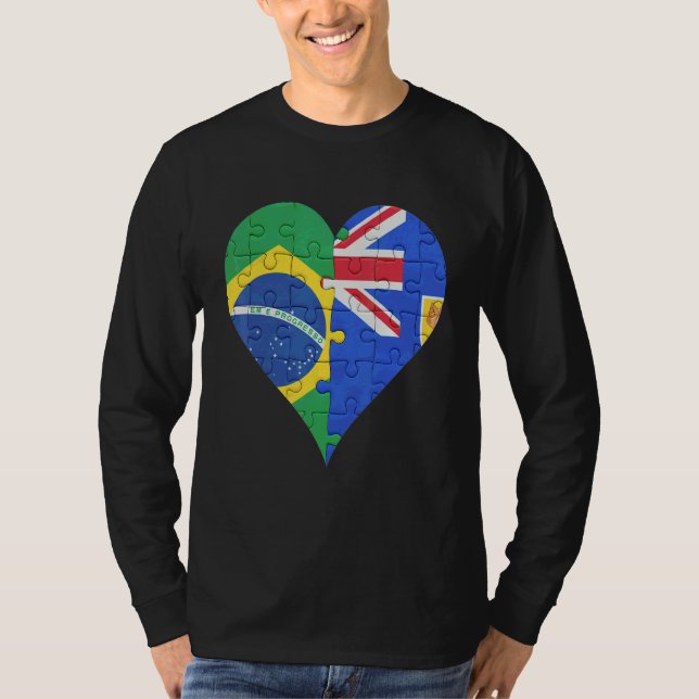 Fahne für die brasilianischen Türken und Kaikos T-Shirt (Vorderseite)