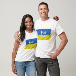 Fahne für die freie Ukraine T-Shirt