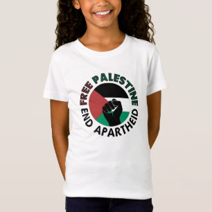 Fahne für ein freies Palästina-Ende der Apartheid  T-Shirt