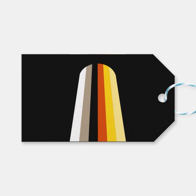 Fahne für lange Haare Geschenkanhänger (Vorderseite (Horizontal))